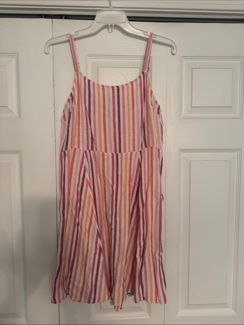 GAP Pink, Orange & White Striped Sundress